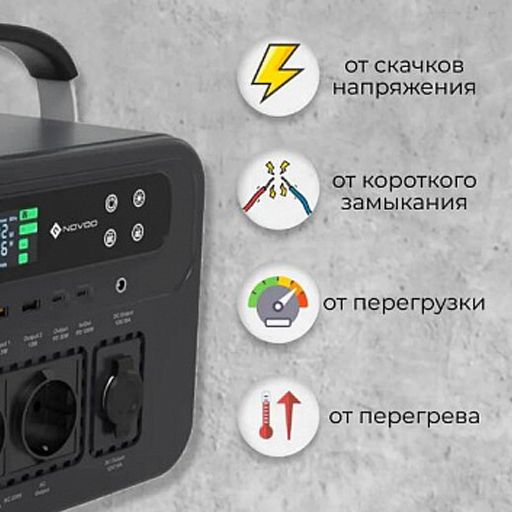 Портативная зарядная станция Novoo Portable Power Station 666Wh NEP700S